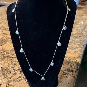 Silver Teardrop Necklace
